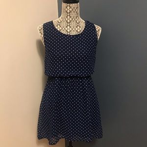 H&M Blue and white Polkadot dress size 6